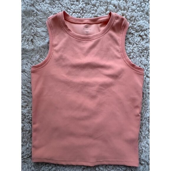 Freely orange ribbed tank size small - Picture 1 of 4